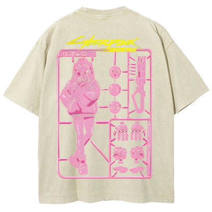 Cyberpunk: Edgerunners Unisex Fit Washed T-Shirt 25 8 11267