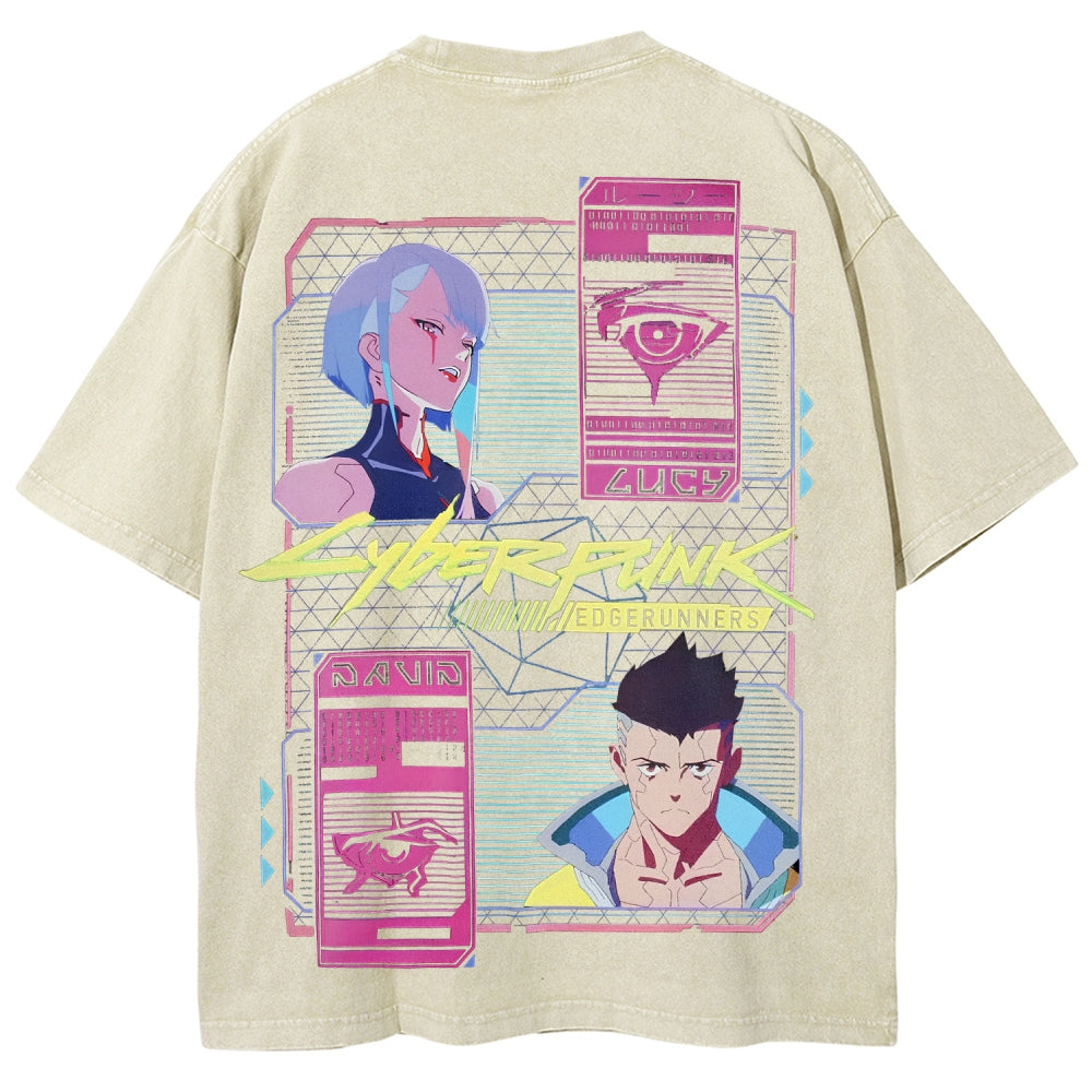 Cyberpunk Unisex Fit Washed T-Shirt 25 8   978