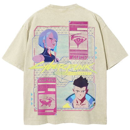 Cyberpunk Unisex Fit Washed T-Shirt 25 8   978