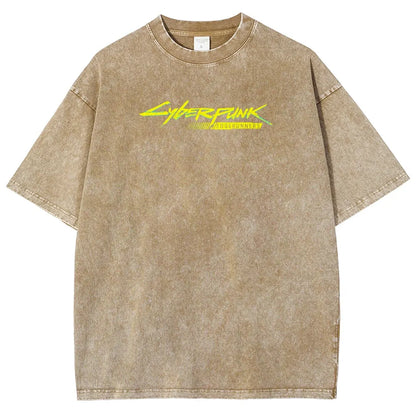 Cyberpunk Edgerunner Unisex Fit Washed T-Shirt 25 9  66 4