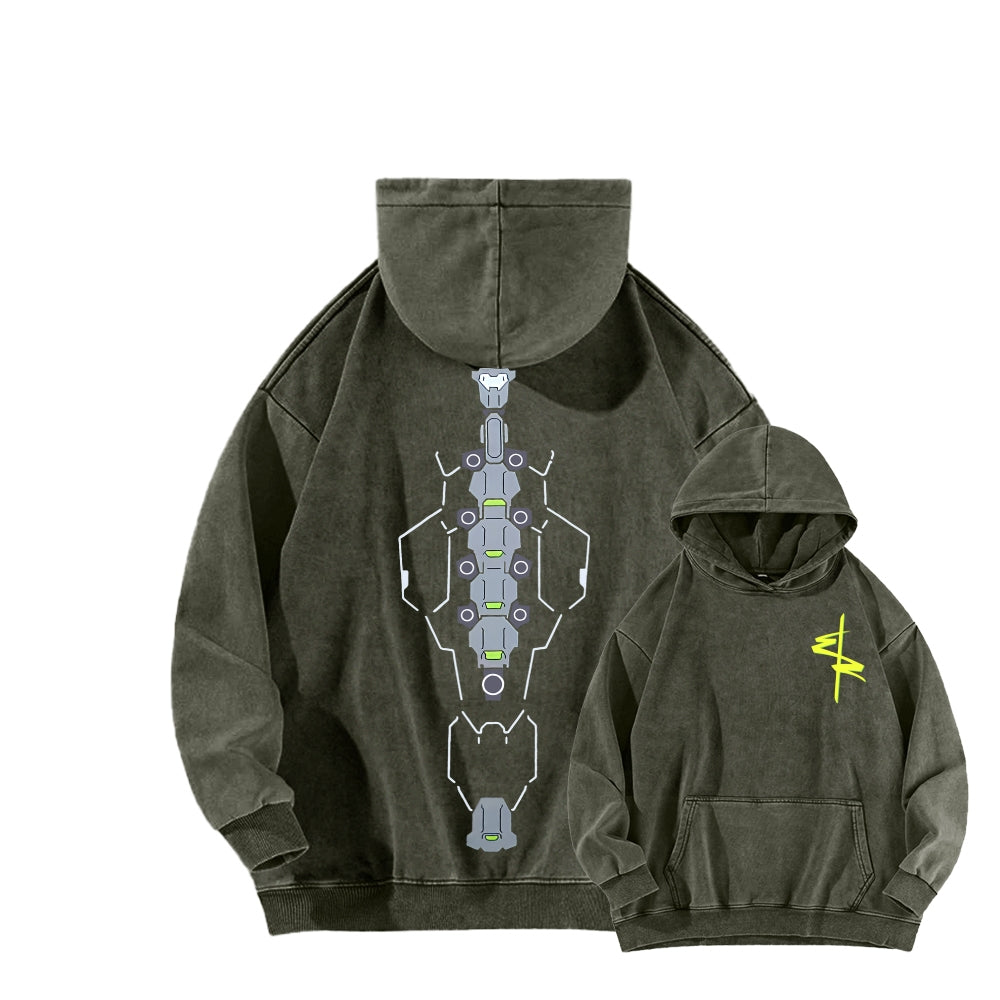 Cyberpunk Unisex washed sweatshirts 2511  4559