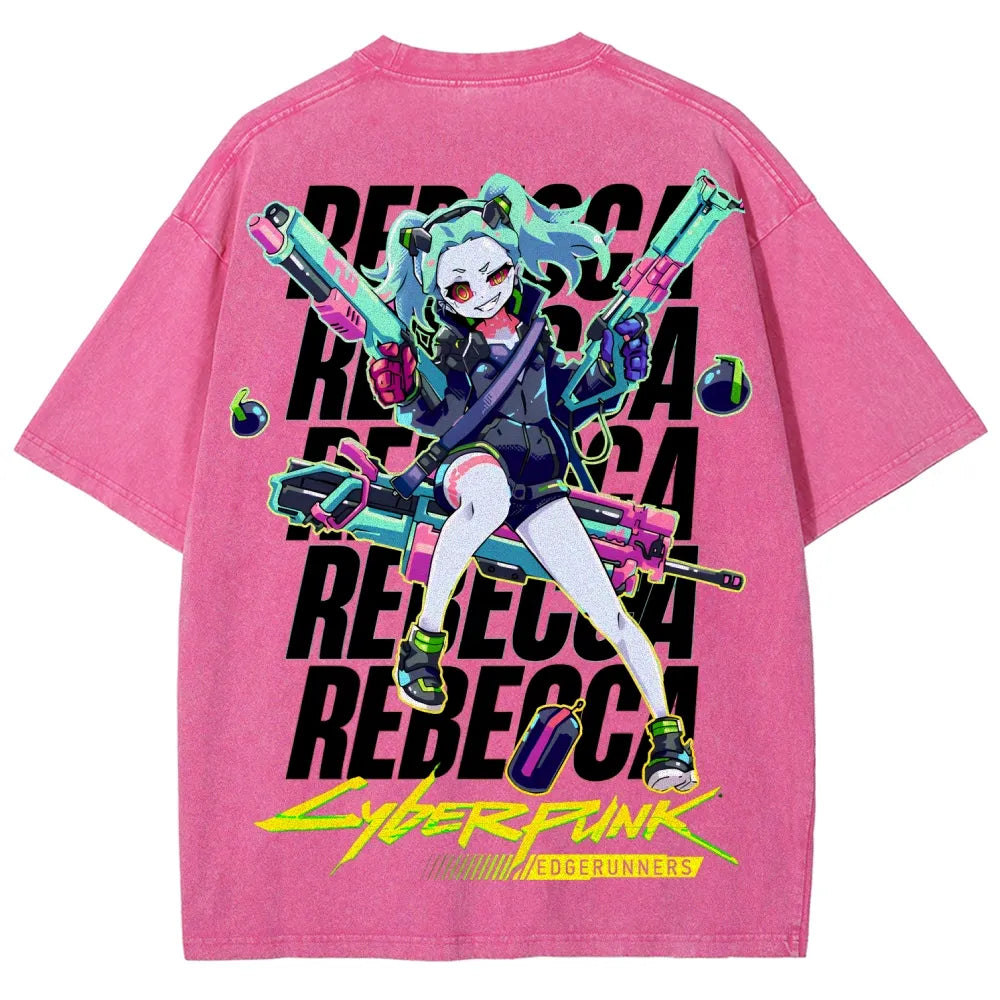 Cyberpunk Unisex Fit Washed T-Shirt 25 7  8558