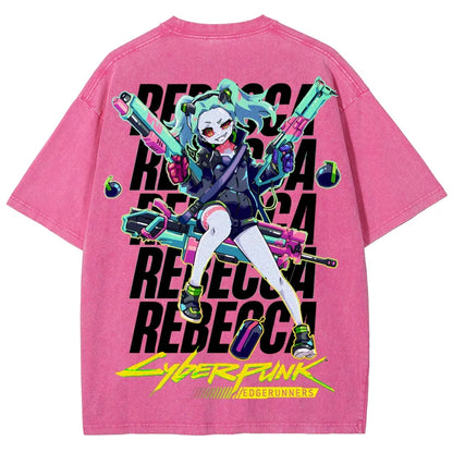 Cyberpunk Unisex Fit Washed T-Shirt 25 7  8558