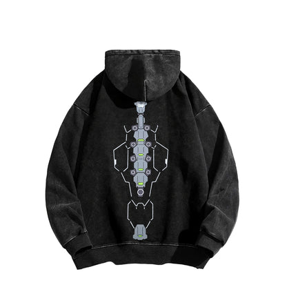 Cyberpunk Unisex washed sweatshirts 2511  4559