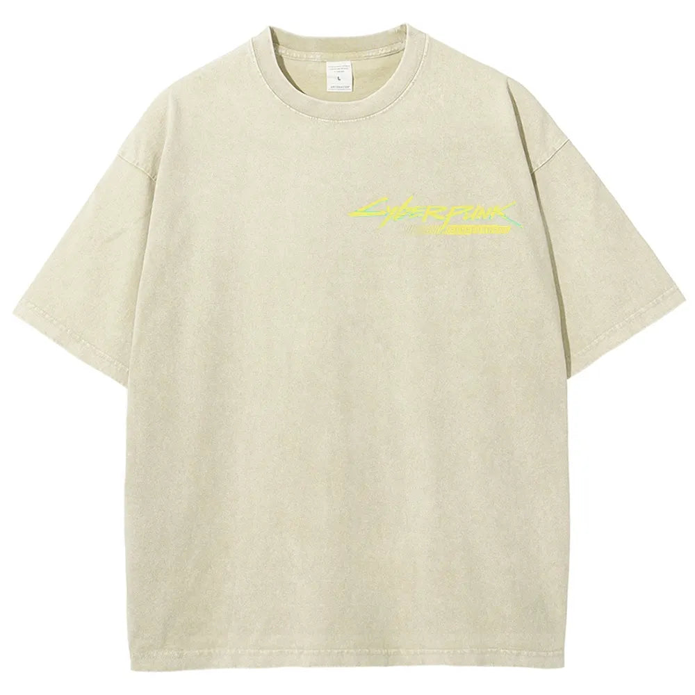 Cyberpunk Unisex Fit Washed T-Shirt 25 8   978