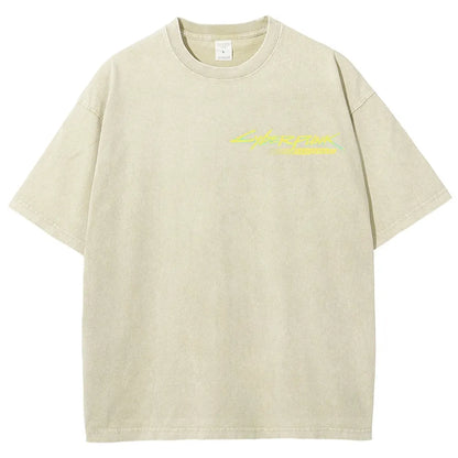 Cyberpunk Unisex Fit Washed T-Shirt 25 8   978