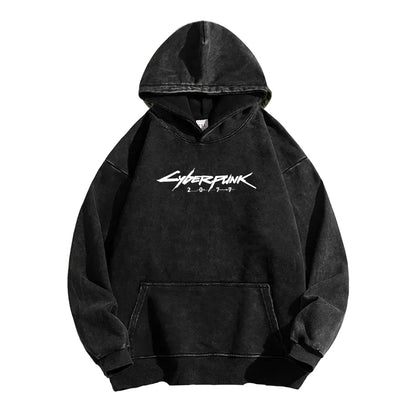 Cyberpunk Unisex washed sweatshirts 2511  456