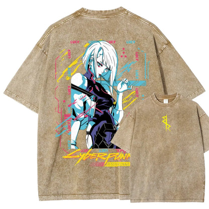 Cyberpunk Unisex Fit Washed T-Shirt 25 8 14576