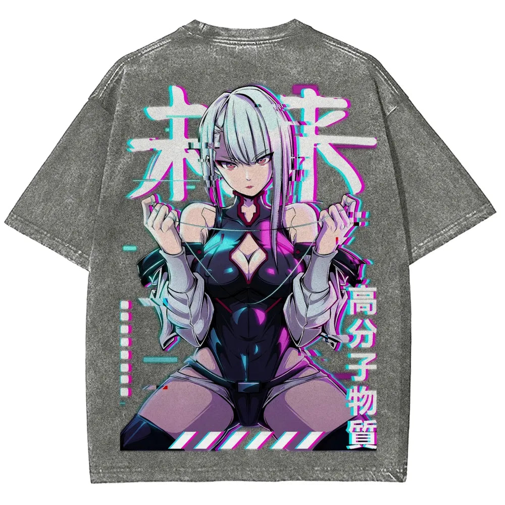 Cyberpunk Unisex Fit Washed T-Shirt 25 8  729