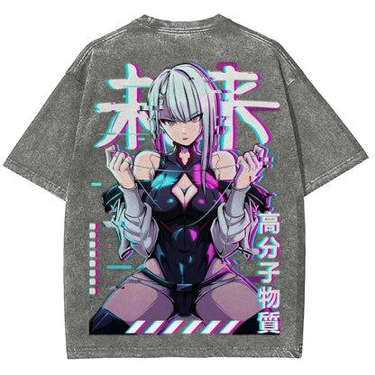 Cyberpunk Unisex Fit Washed T-Shirt 25 8  729
