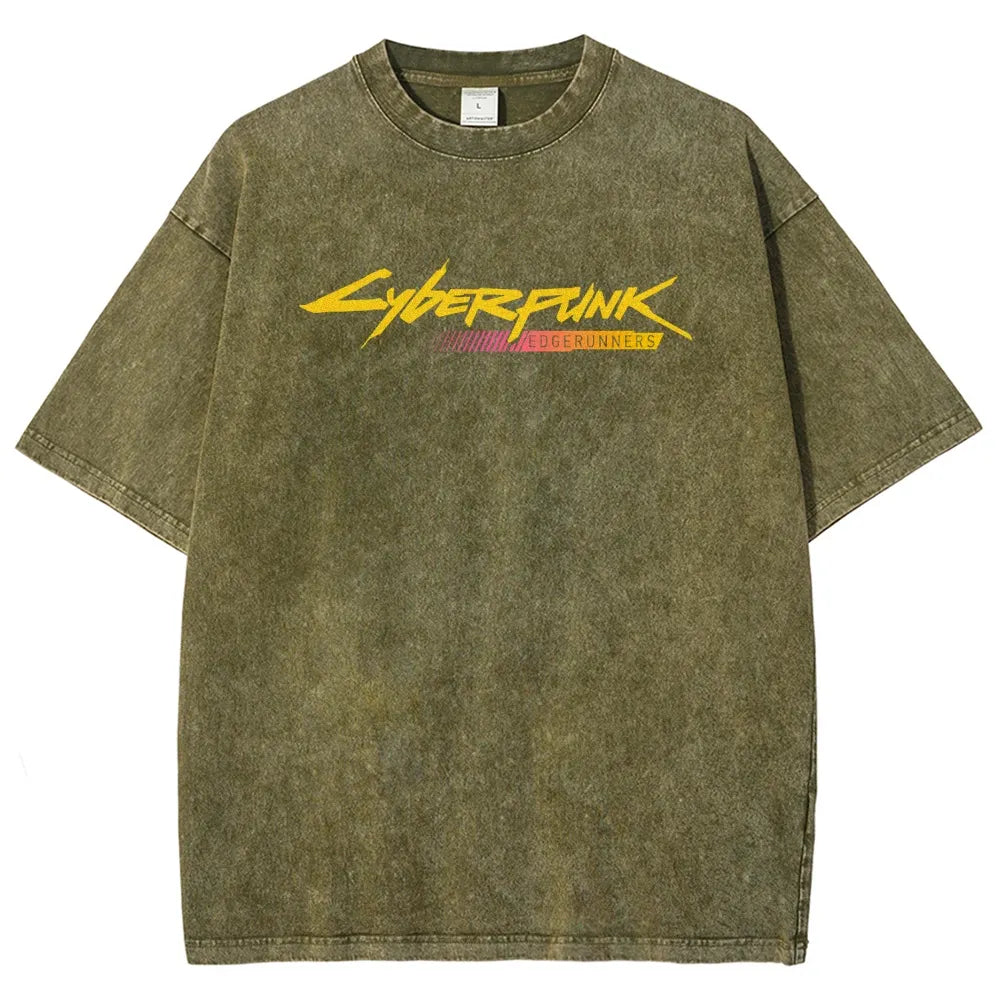 Cyberpunk Unisex Fit Washed T-Shirt 25 8 14777