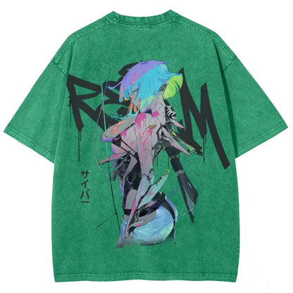 Cyberpunk Unisex Fit Washed T-Shirt 25 7 36872