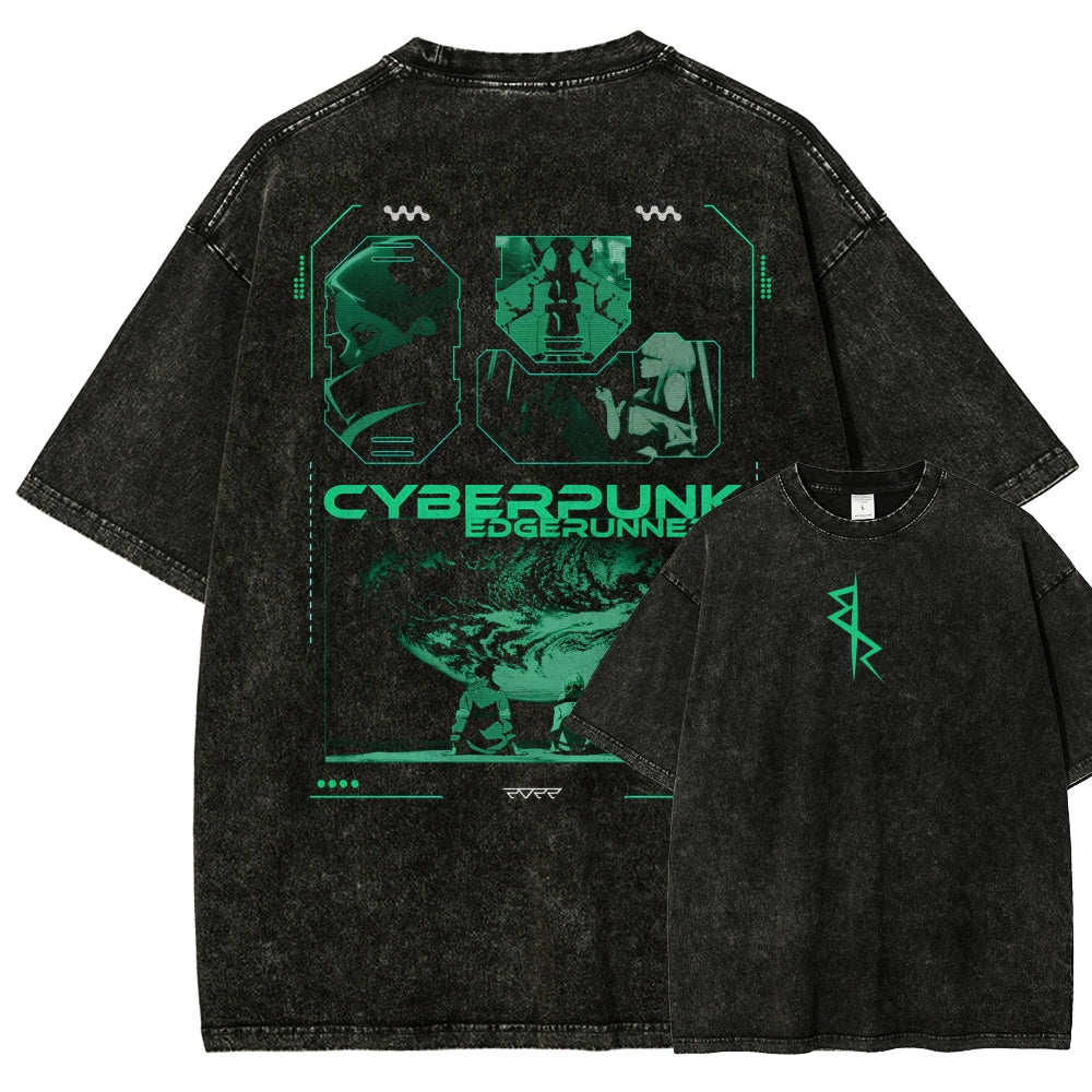 Cyberpunk Edgerunners Unisex Fit Washed T-Shirt 25 9 12116