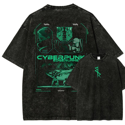 Cyberpunk Edgerunners Unisex Fit Washed T-Shirt 25 9 12116