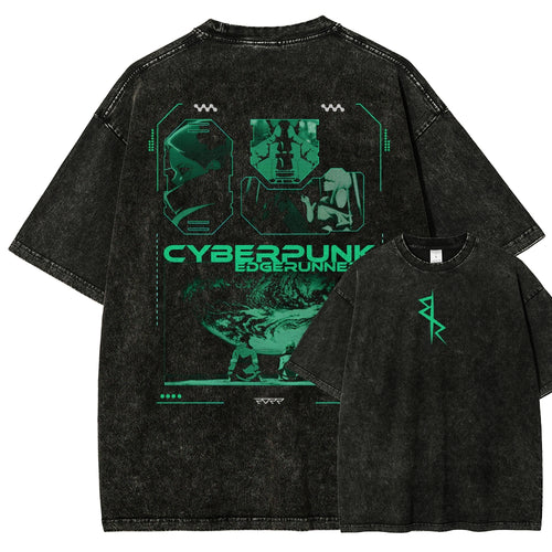 Cyberpunk Edgerunners Unisex Fit Washed T-Shirt 25 9 12116