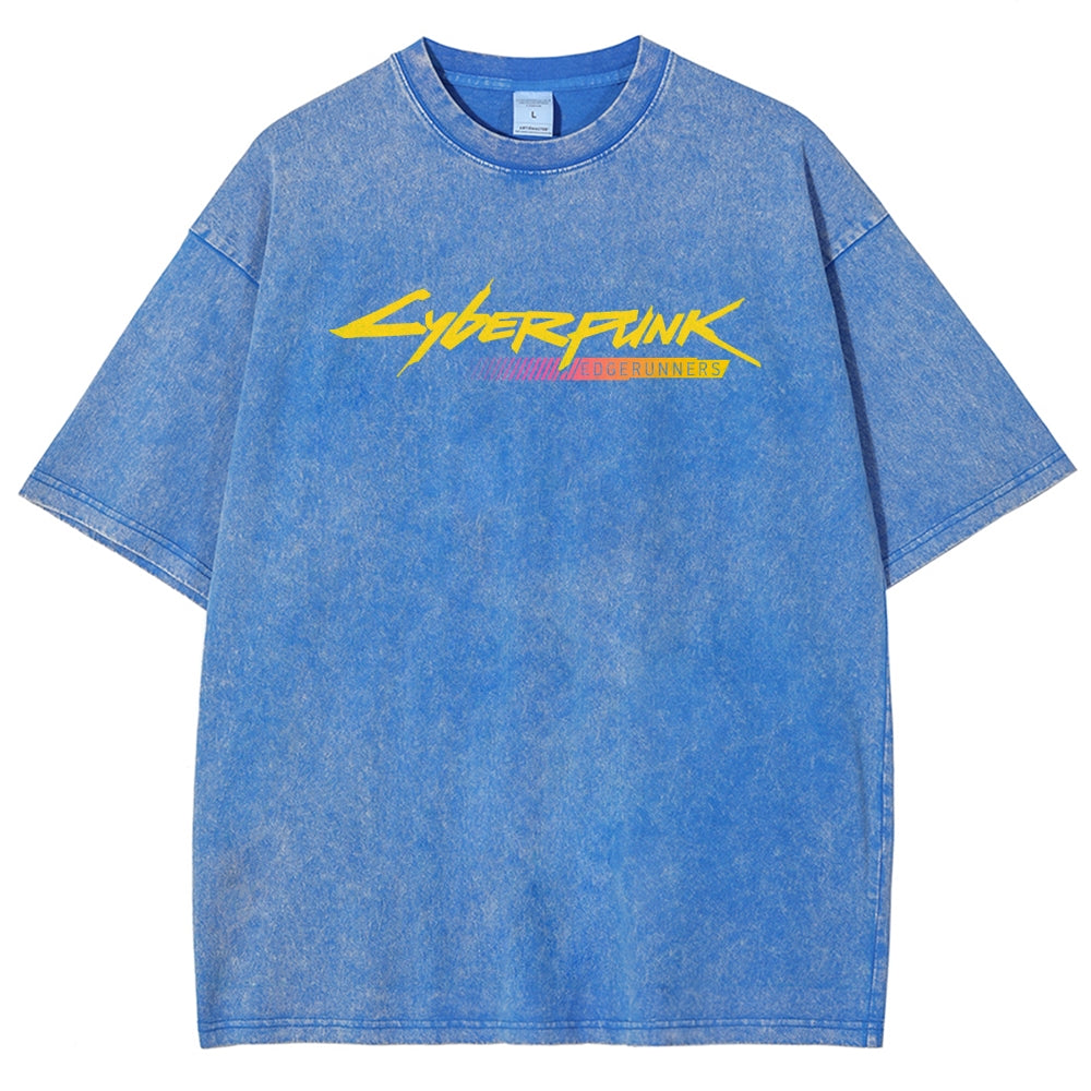 Cyberpunk Unisex Fit Washed T-Shirt 25 8 14777