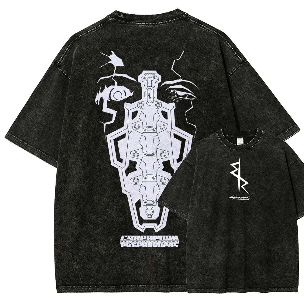 Cyberpunk Edgerunners Unisex Fit Washed T-Shirt 25 9 12 86