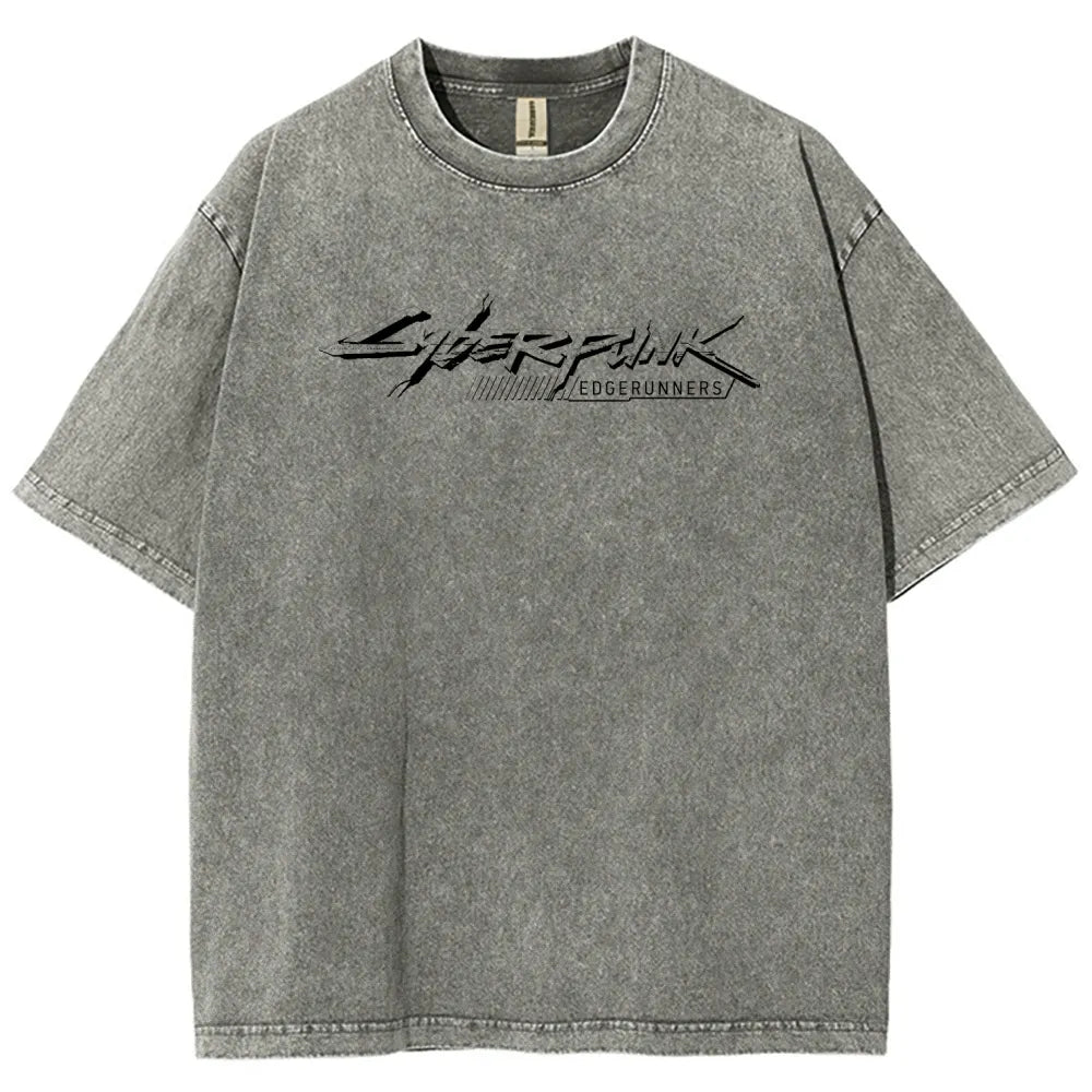 Cyberpunk Edgerunners Unisex Fit Washed T-Shirt 26 1  134
