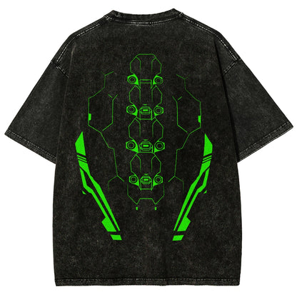 Cyberpunk Unisex Fit Washed T-Shirt 25 8 14597