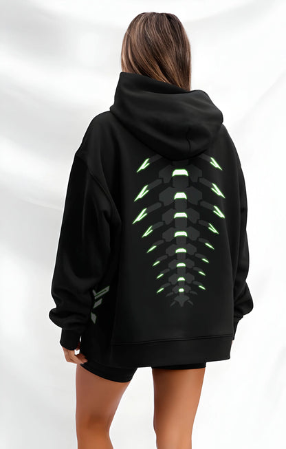 Hoodie Oversize Luminiscente CyberPunk