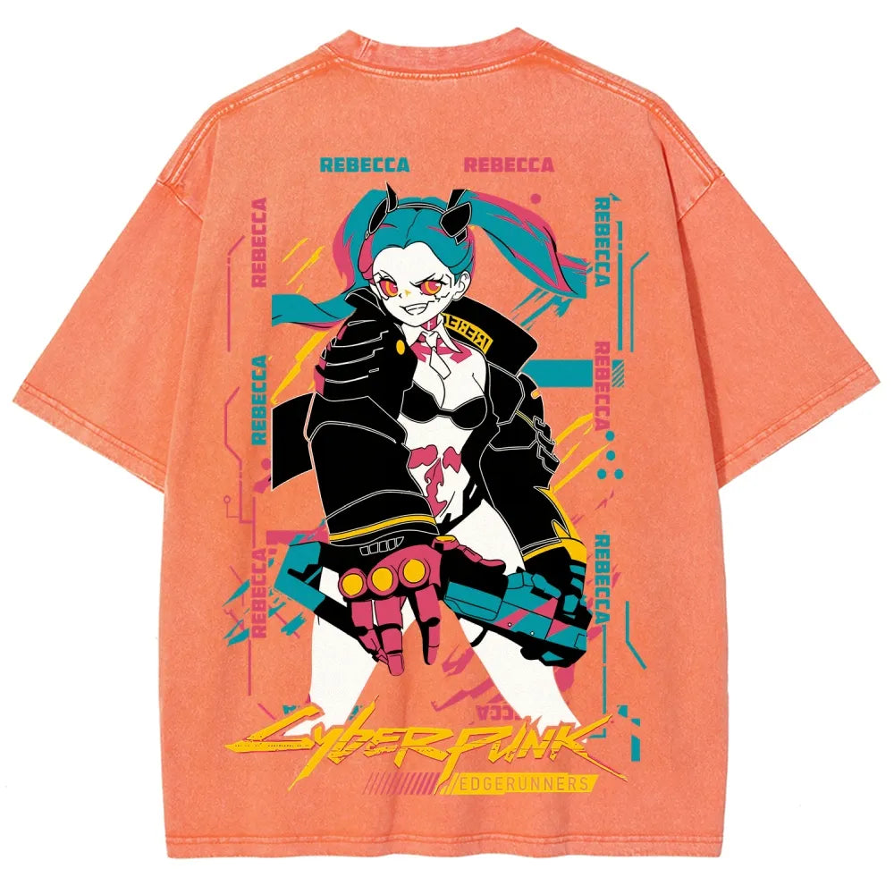 Cyberpunk Unisex Fit Washed T-Shirt 25 8 14795