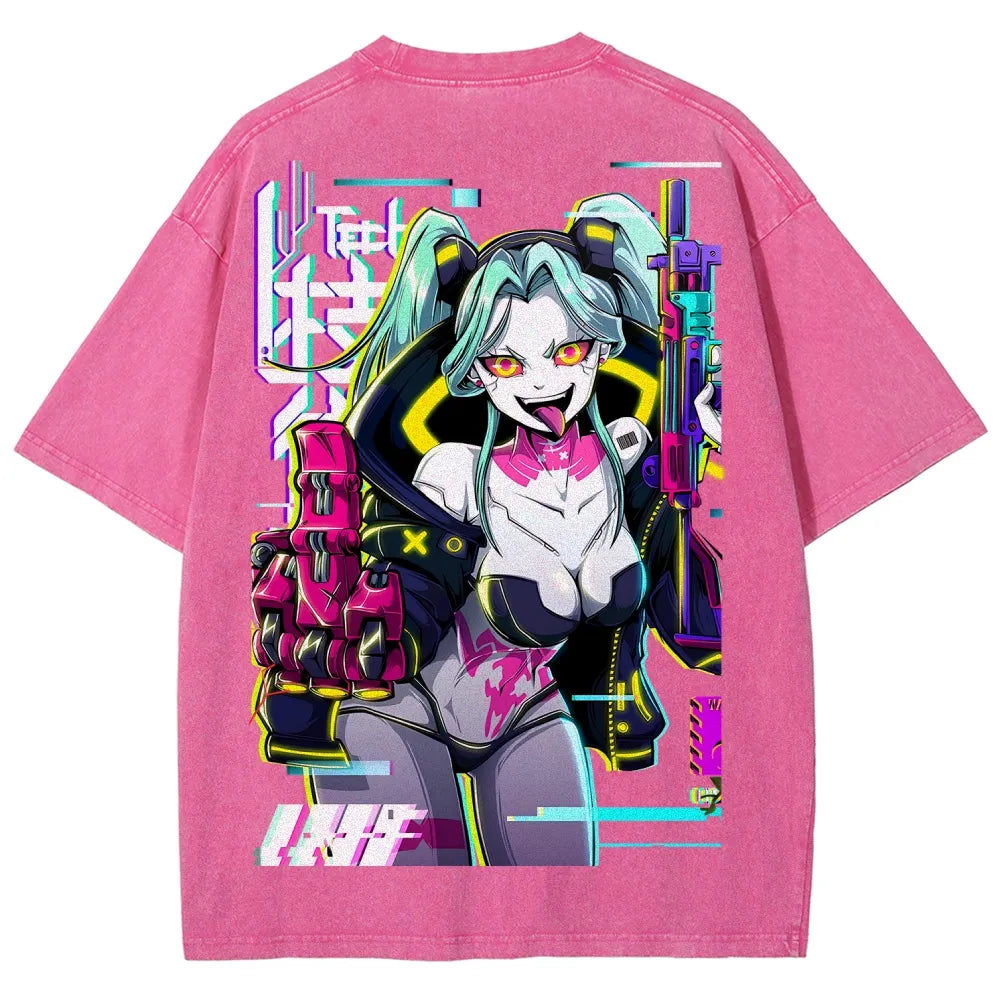 Cyberpunk Unisex Fit Washed T-Shirt 25 8  7278