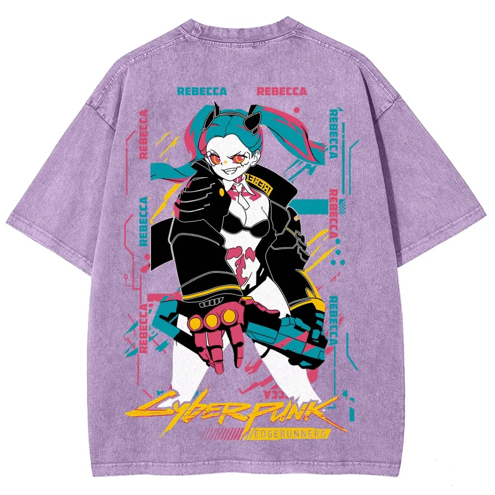 Cyberpunk Unisex Fit Washed T-Shirt 25 8 14795