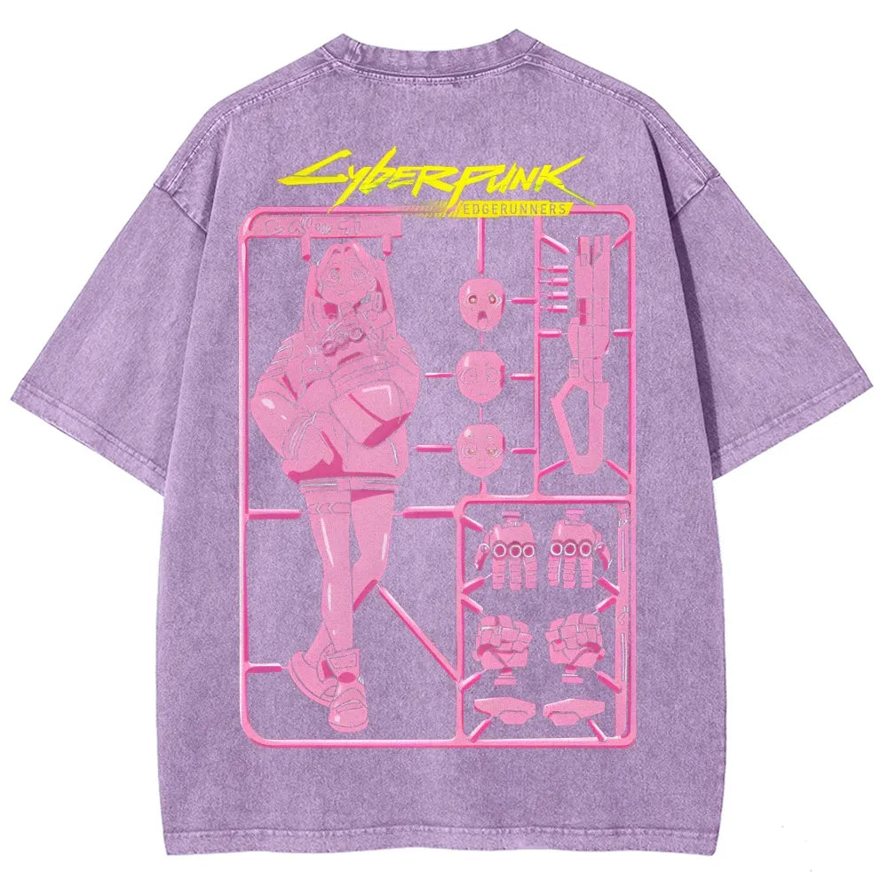 Cyberpunk: Edgerunners Unisex Fit Washed T-Shirt 25 8 11267