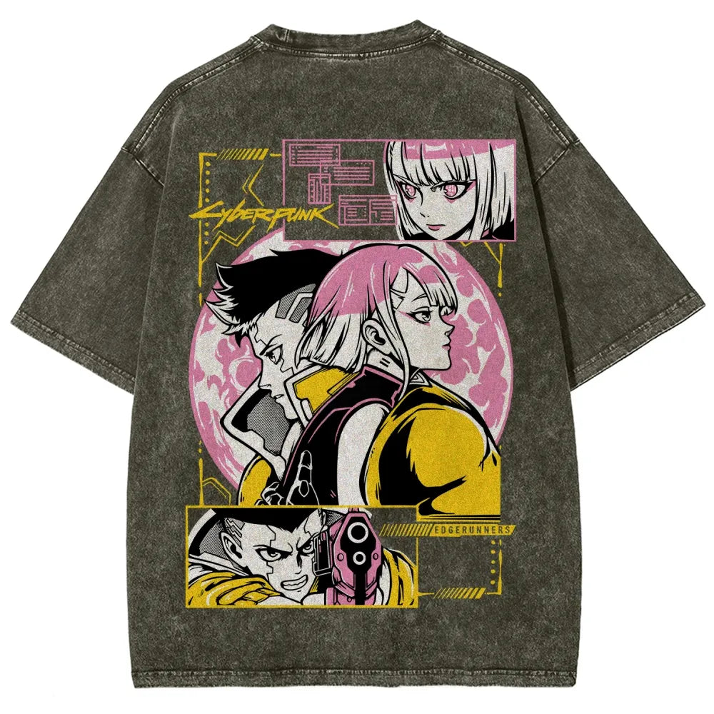 Cyberpunk Unisex Fit Washed T-Shirt 25 8 14777