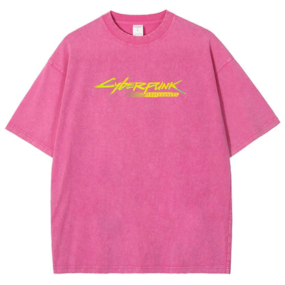 Cyberpunk Unisex Fit Washed T-Shirt 25 7 38371
