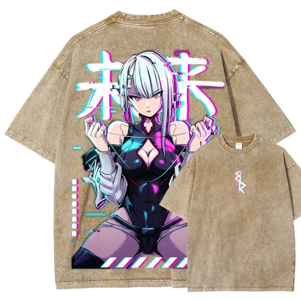 Cyberpunk Unisex Fit Washed T-Shirt 25 8  729