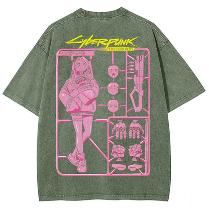 Cyberpunk: Edgerunners Unisex Fit Washed T-Shirt 25 8 11267