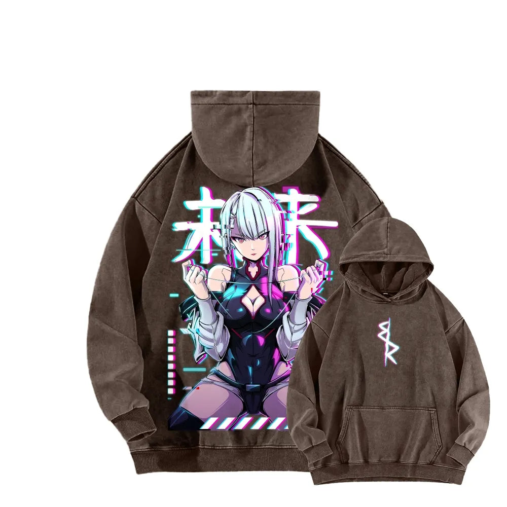Cyberpunk Unisex washed sweatshirts 2511  4416