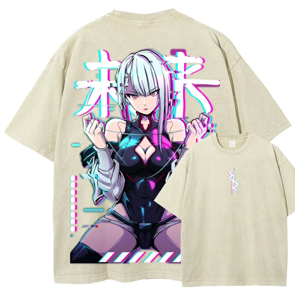 Cyberpunk Unisex Fit Washed T-Shirt 25 8  729