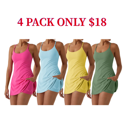 😍Promotion Day💥Backless Sleeveless Dresses With Pockets