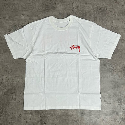 Auto Letters Print Short Sleeve T-Shirt
