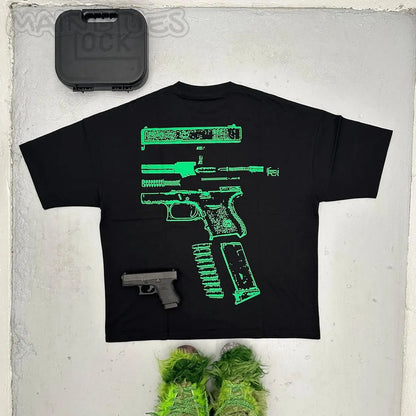 In Glock We Trust printed T-shirt