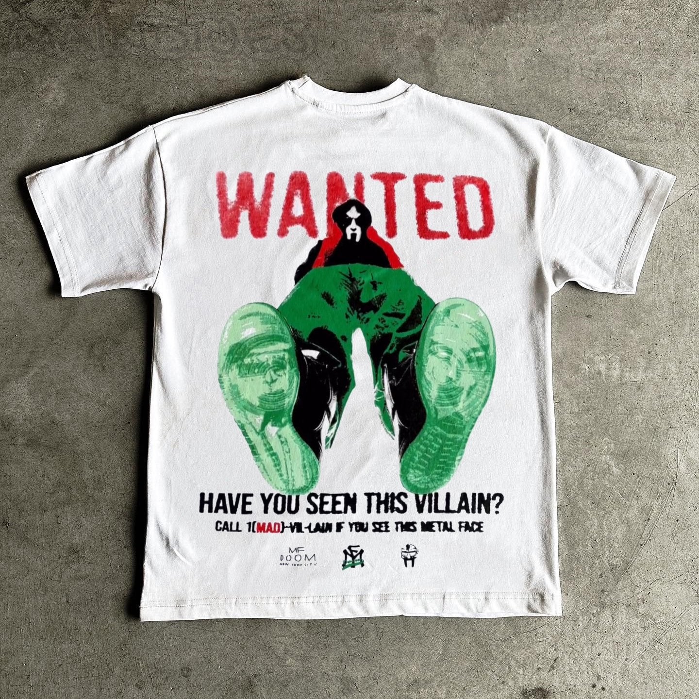 Personalized Wanted Print Short Sleeve T-shirt