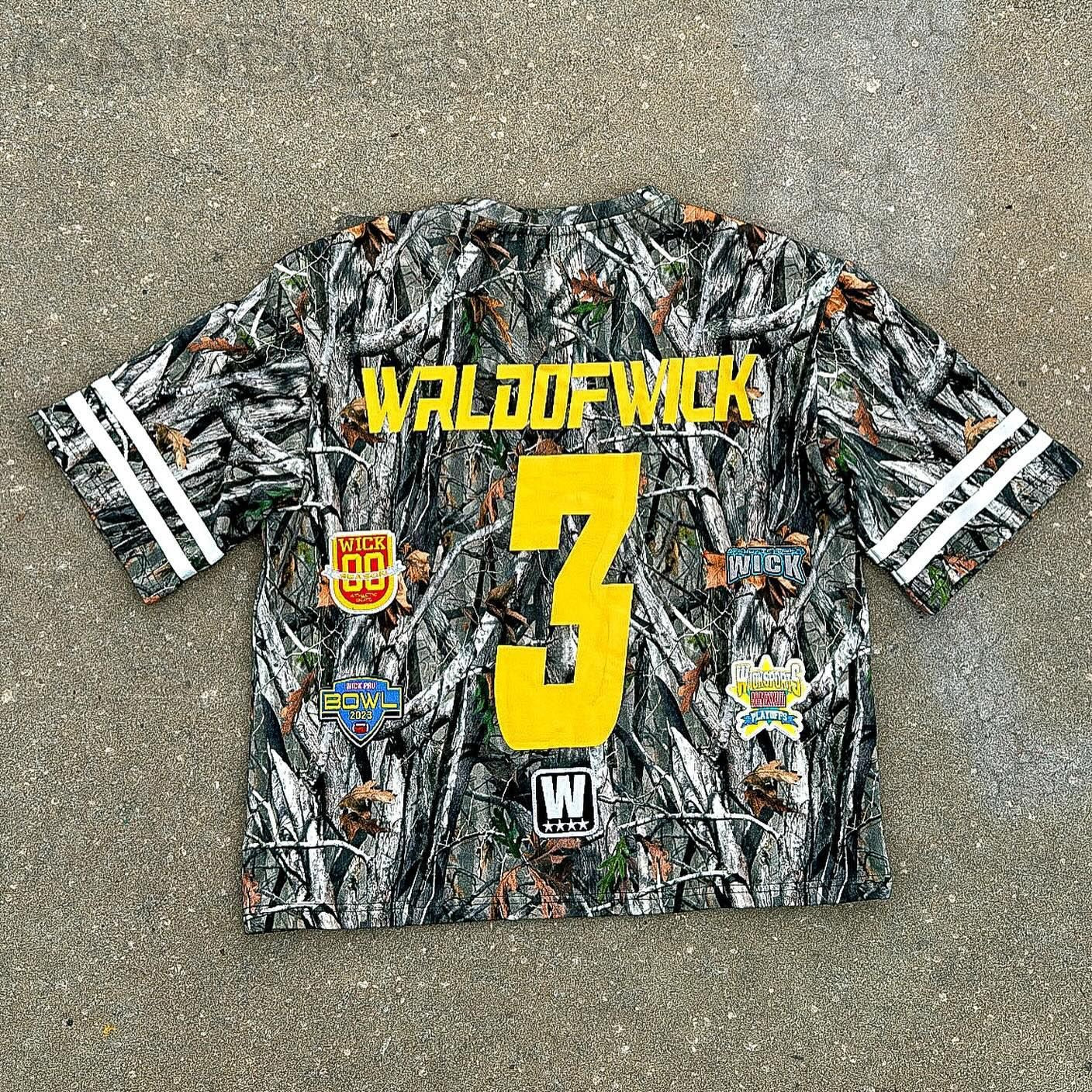 Personalized Wick Print Short Sleeve T-shirt