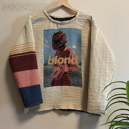 Trendy and comfortable printed tapestry sweatshirt