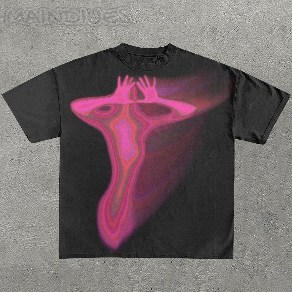Casual Women Phantom Print Short Sleeve T-shirt