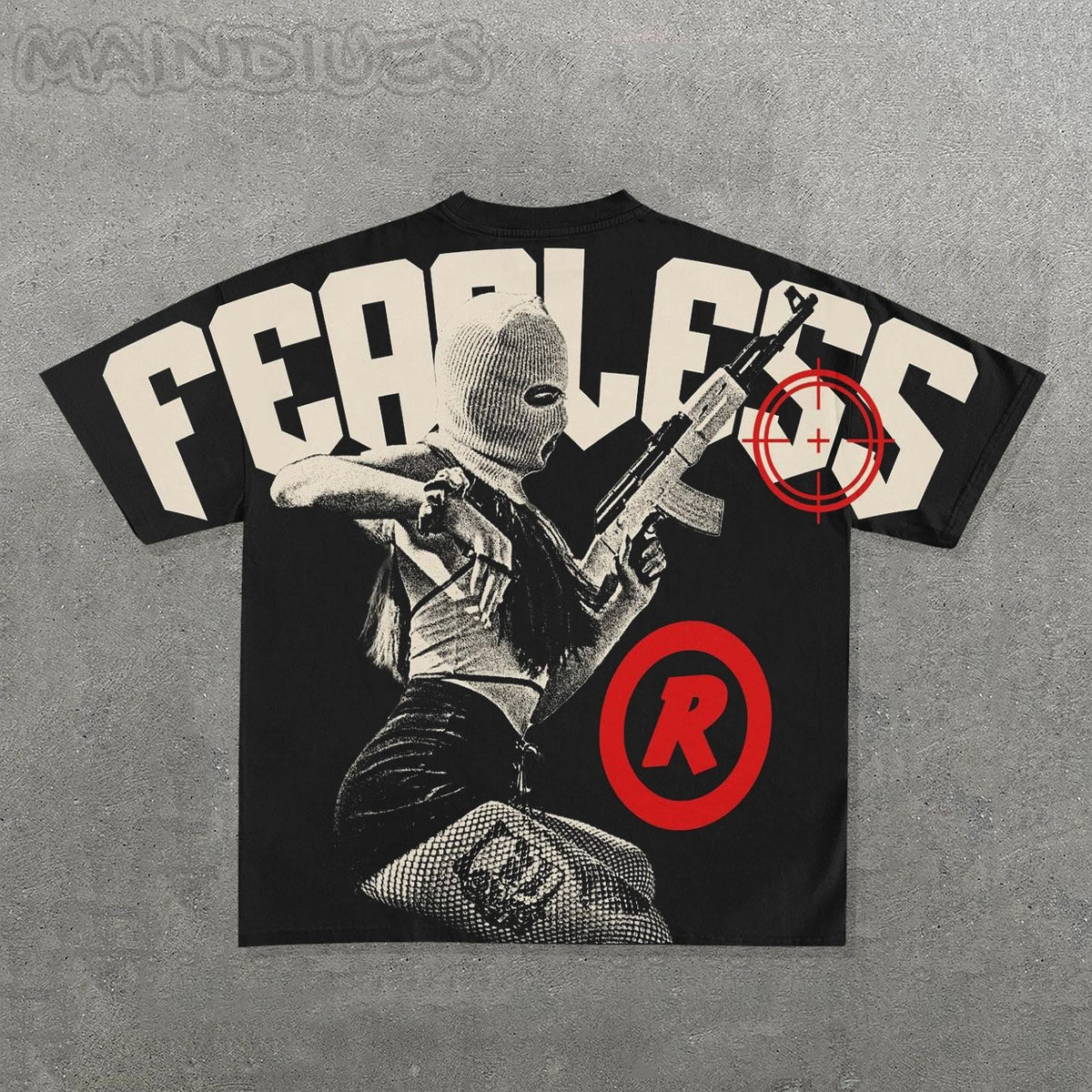 Hippie Fearless Print Short Sleeve T-Shirt