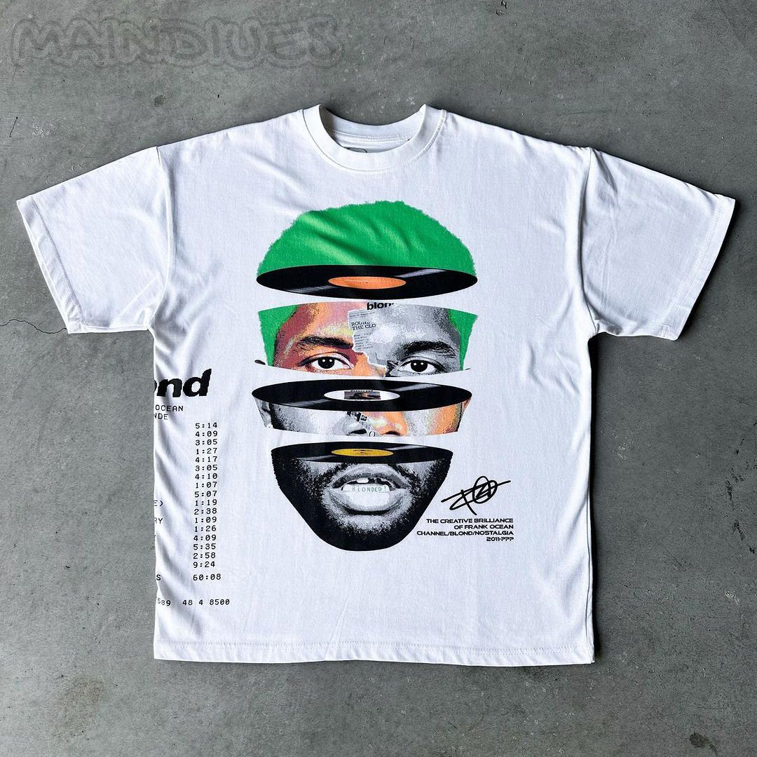 Frank Ocean Blonde Print Short Sleeve T-Shirt