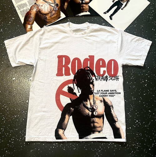 Fashion Rodeo Print Short Sleeve T-Shirt