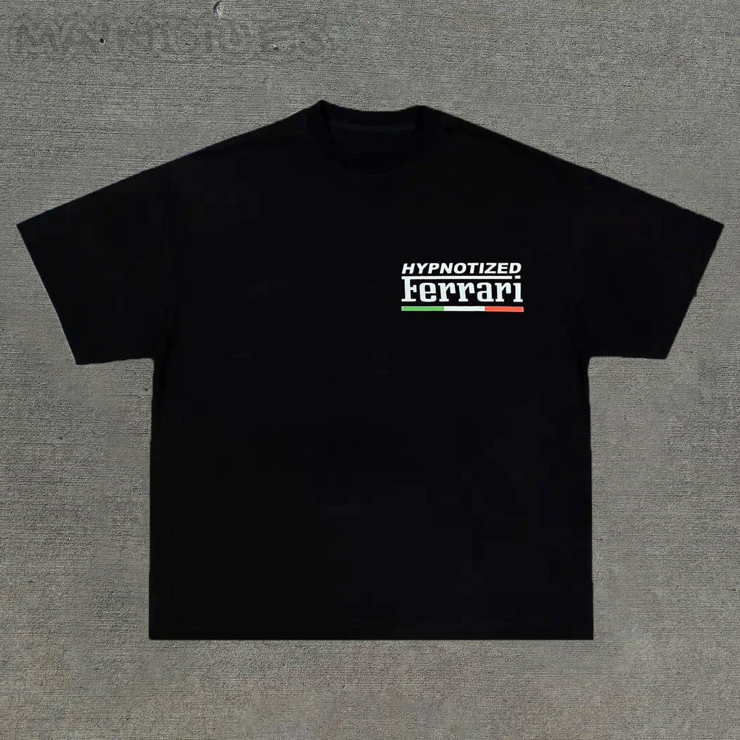 Personalized street style 911 racing print T-shirt