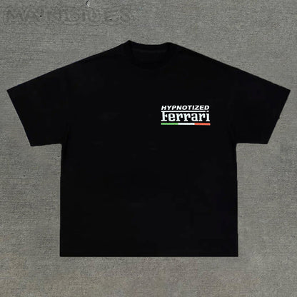 Personalized street style 911 racing print T-shirt