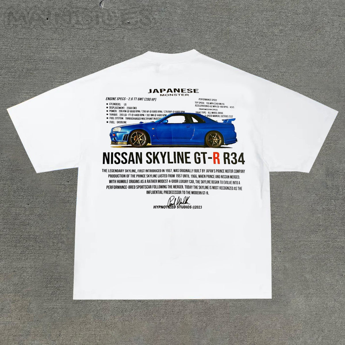 Casual personalized printed racing T-shirt