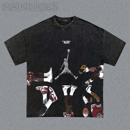 Personalized Basketball Print Short Sleeve T-shirt