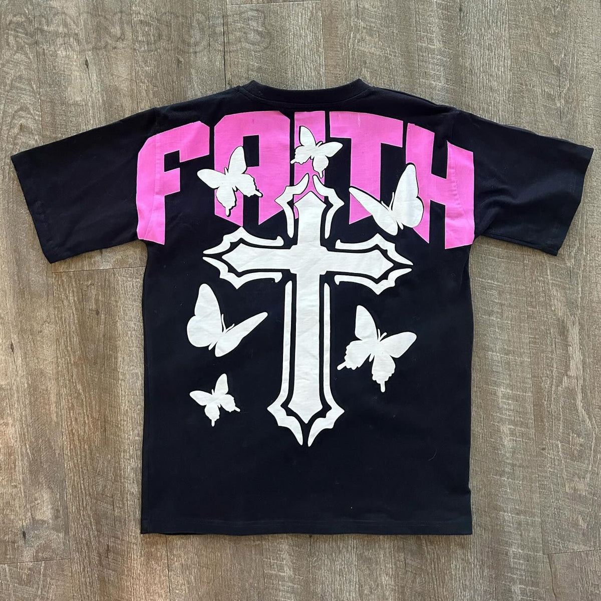 Faith Cross Print Short Sleeve T-Shirt