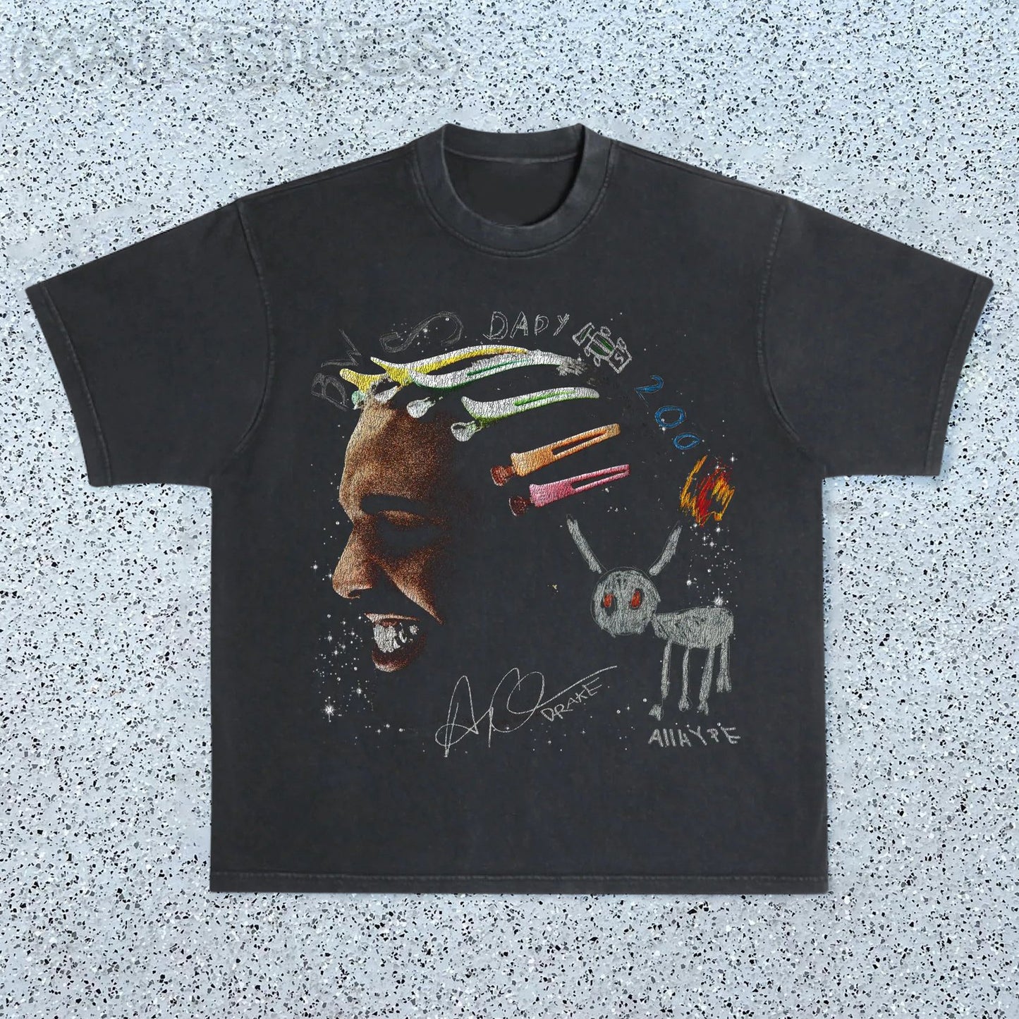 Hip Hop Retro Print Street T-Shirt